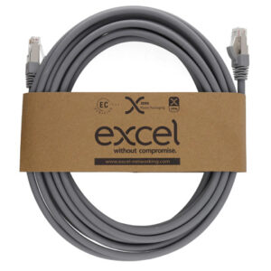Excel CAT 6A 1 Meter LSOH Patch Cord Gray
