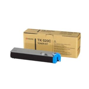 Kyocera Original TK-520 C Cyan Toner Printer Cartridge for FS C5015N Yield 4000