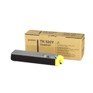 Kyocera Original TK-520 Y Yellow Toner Printer Cartridge for FS C5015N Yield 4000